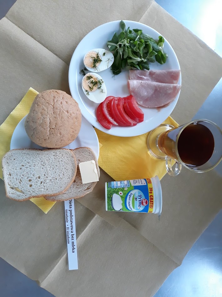 Śniadanie dieta podstawowa bez mleka