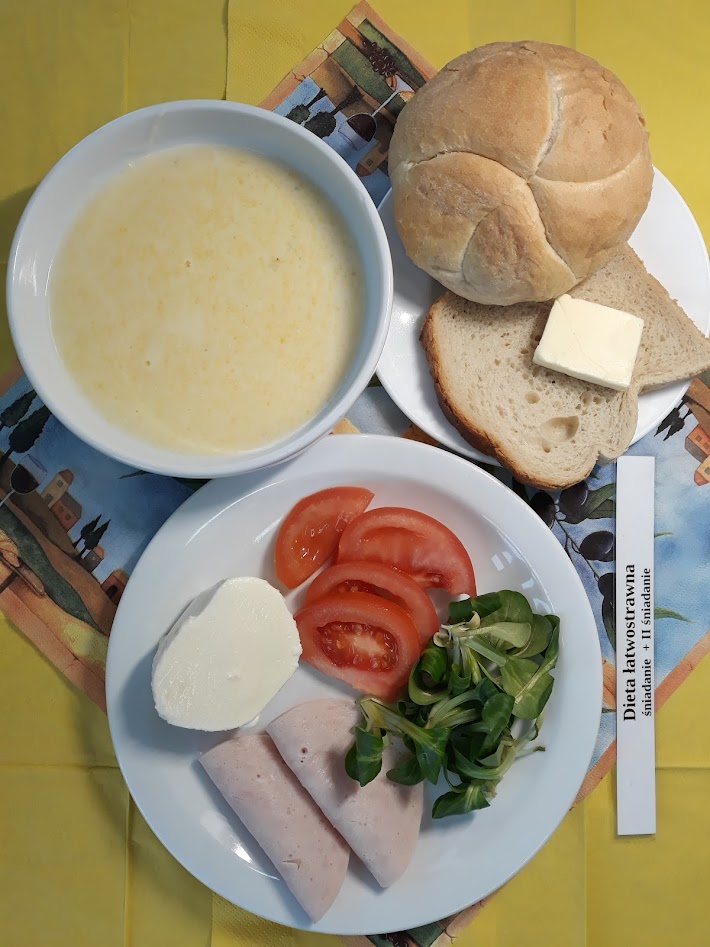 Śniadanie dieta łatwostrawna