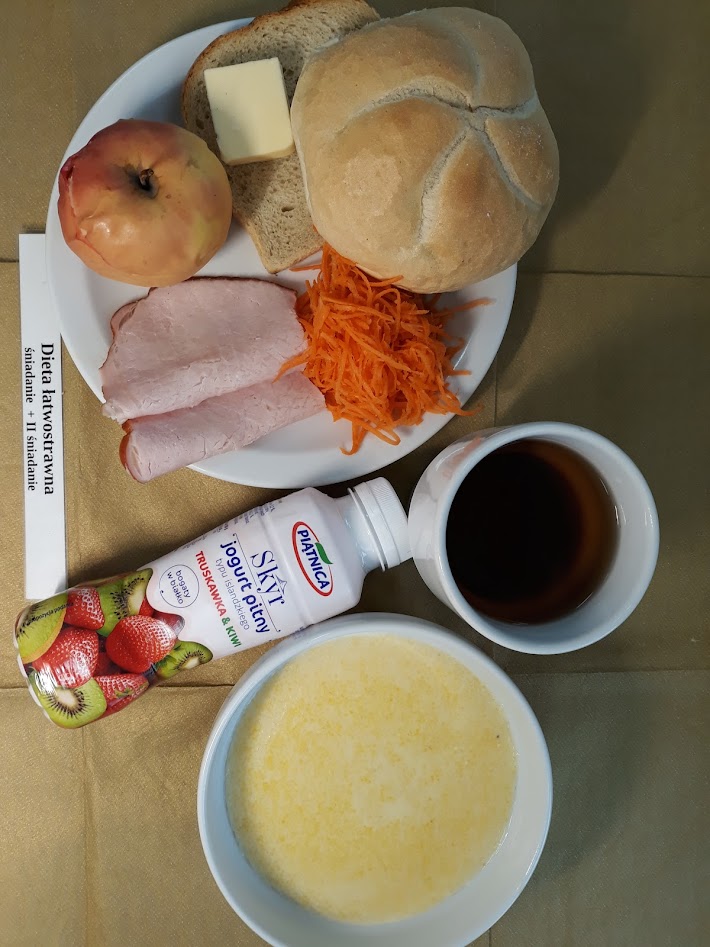 Śniadanie dieta łatwostrawna