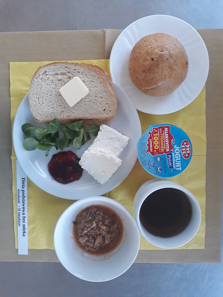 Śniadanie dieta podstawowa bez mleka