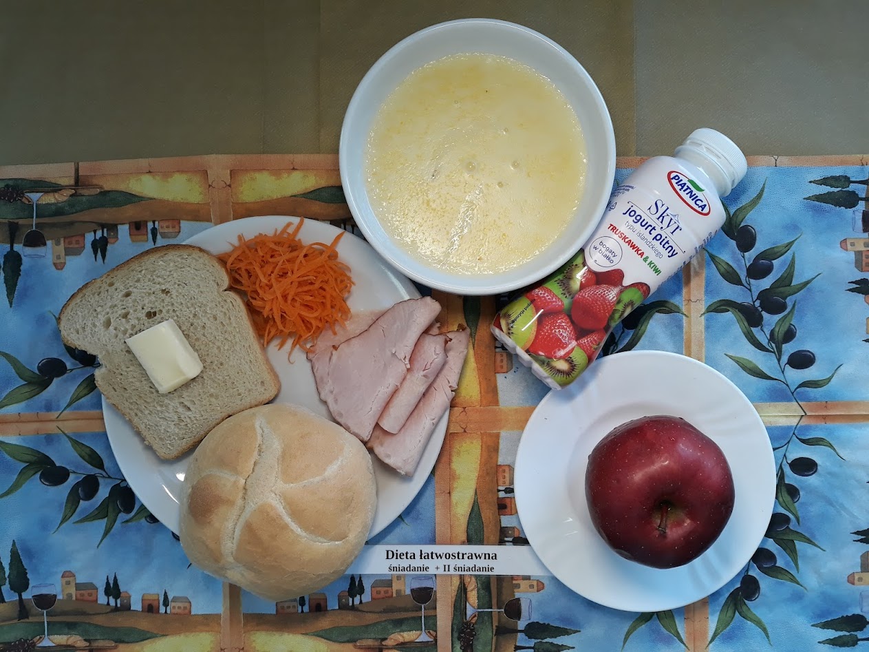 Śniadanie dieta łatwostrawna