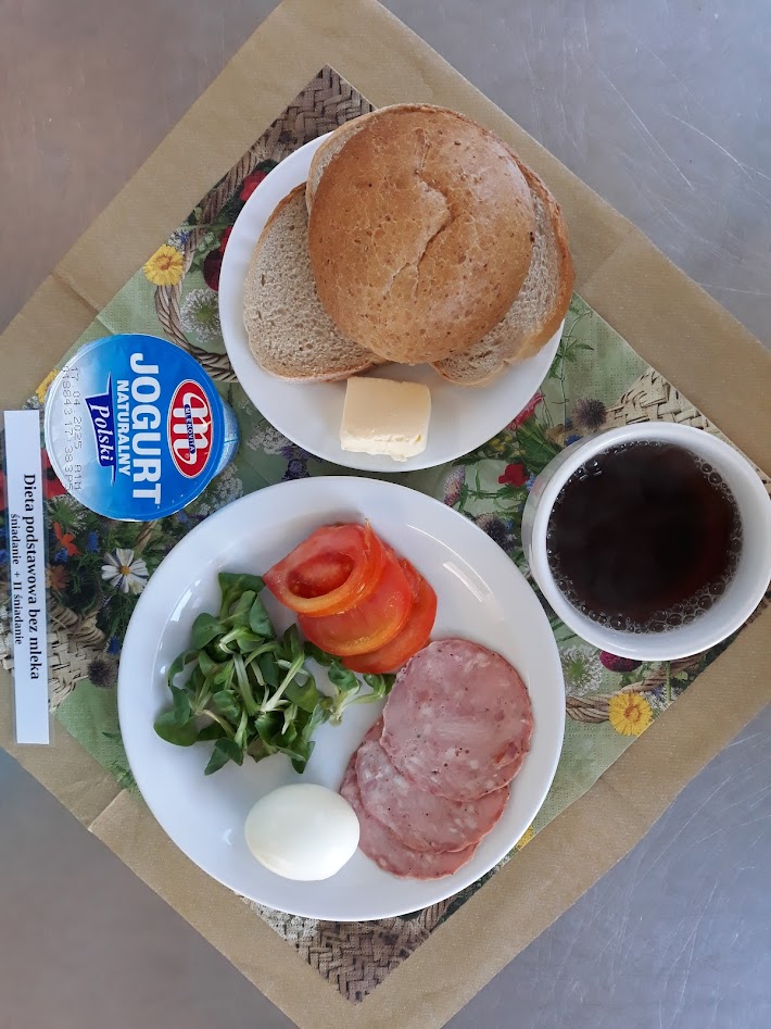 Śniadanie dieta podstawowa bez mleka