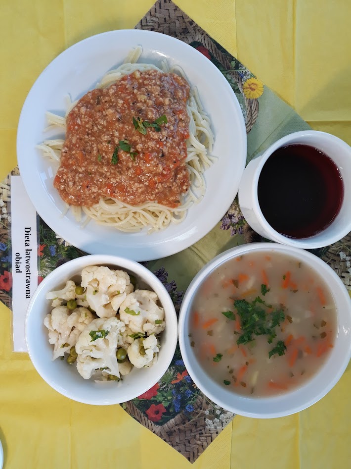 Obiad dieta łatwostrawna bogatobiałkowa