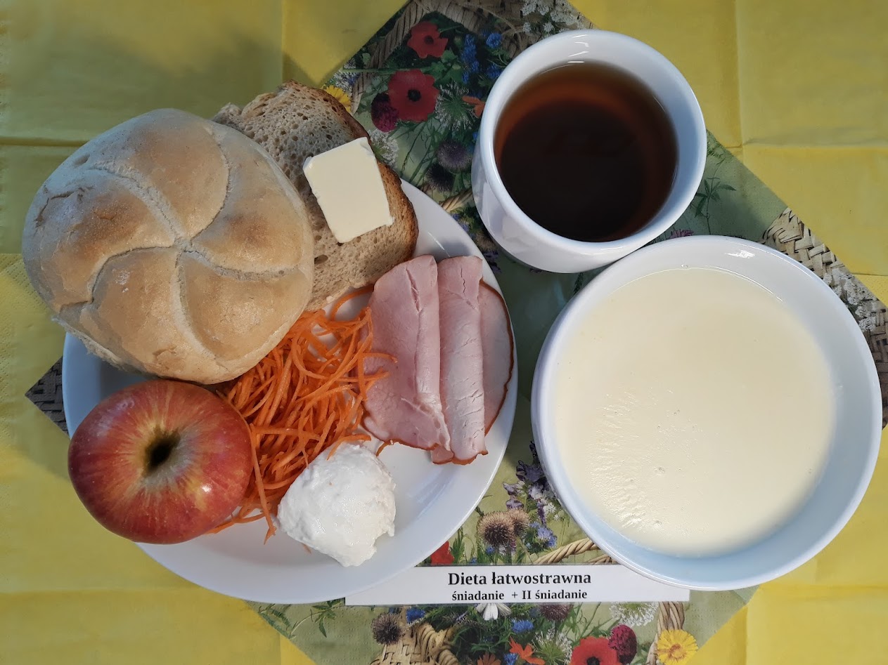 Śniadanie dieta łatwostrawna bogatobiałkowa