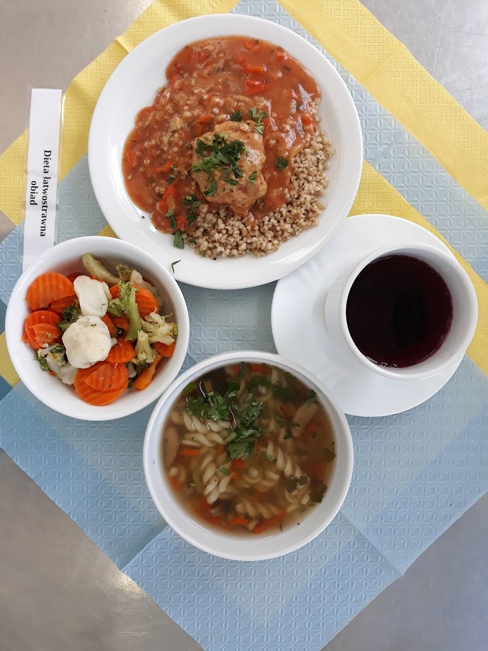 Obiad dieta łatwostrawna bogatobiałkowa