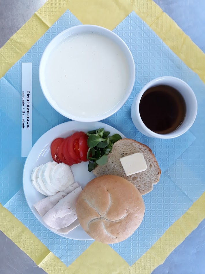 Śniadanie dieta łatwostrawna bogatobiałkowa