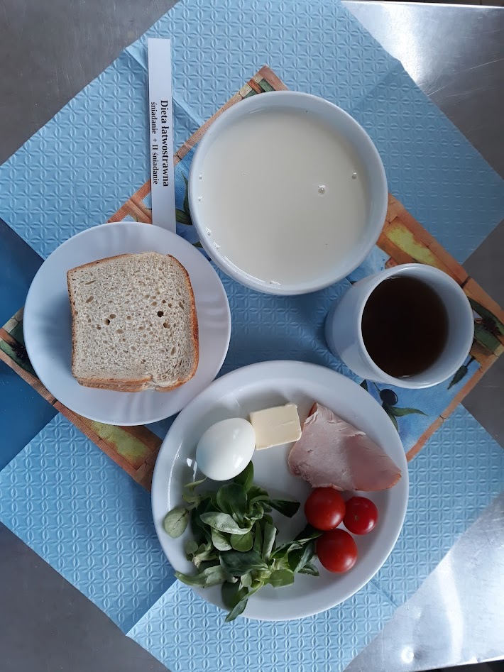 Śniadanie dieta łatwostrawna bogatobiałkowa