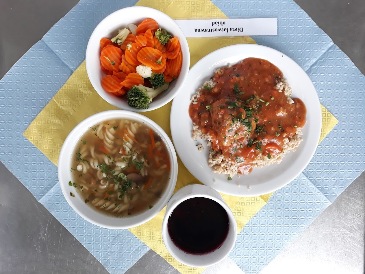 Obiad dieta łatwostrawna bogatobiałkowa