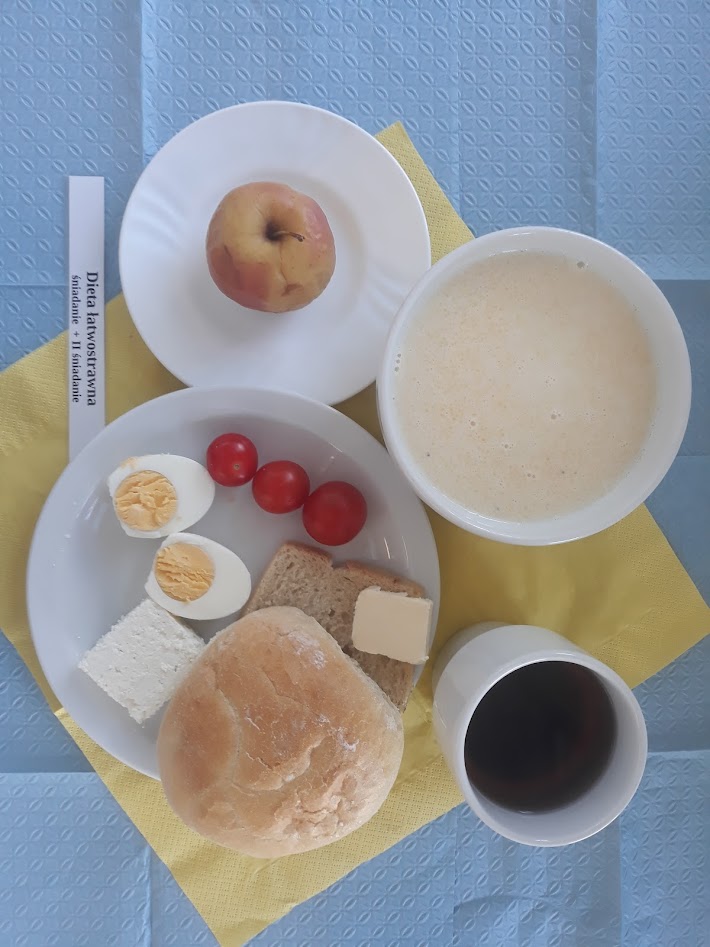 Śniadanie dieta łatwostrawna bogatobiałkowa