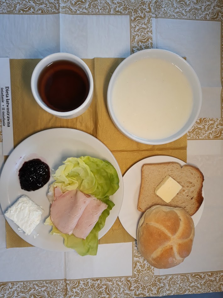 Śniadanie dieta łatwostrawna bogatobiałkowa