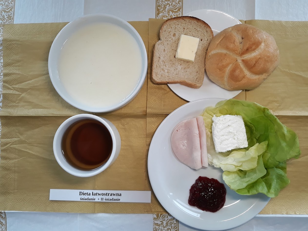 Śniadanie dieta łatwostrawna bogatobiałkowa