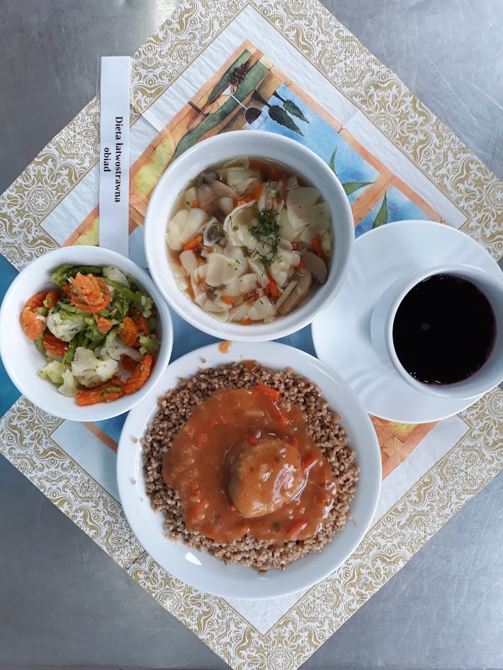 Obiad dieta łatwostrawna bogatobiałkowa