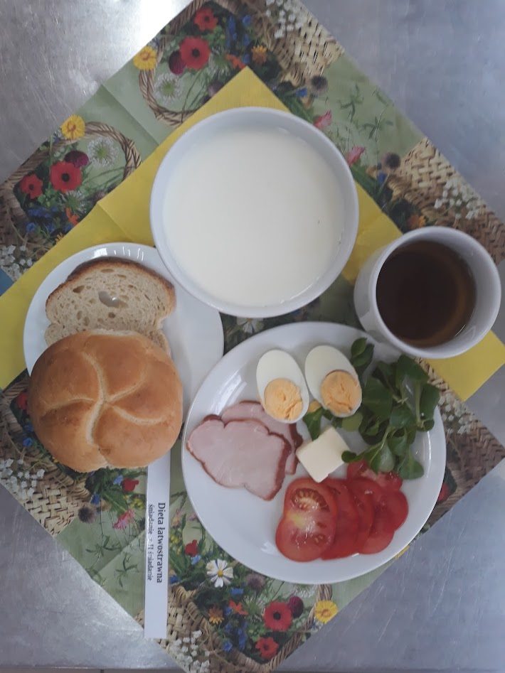 Śniadanie dieta łatwostrawna bogatobiałkowa