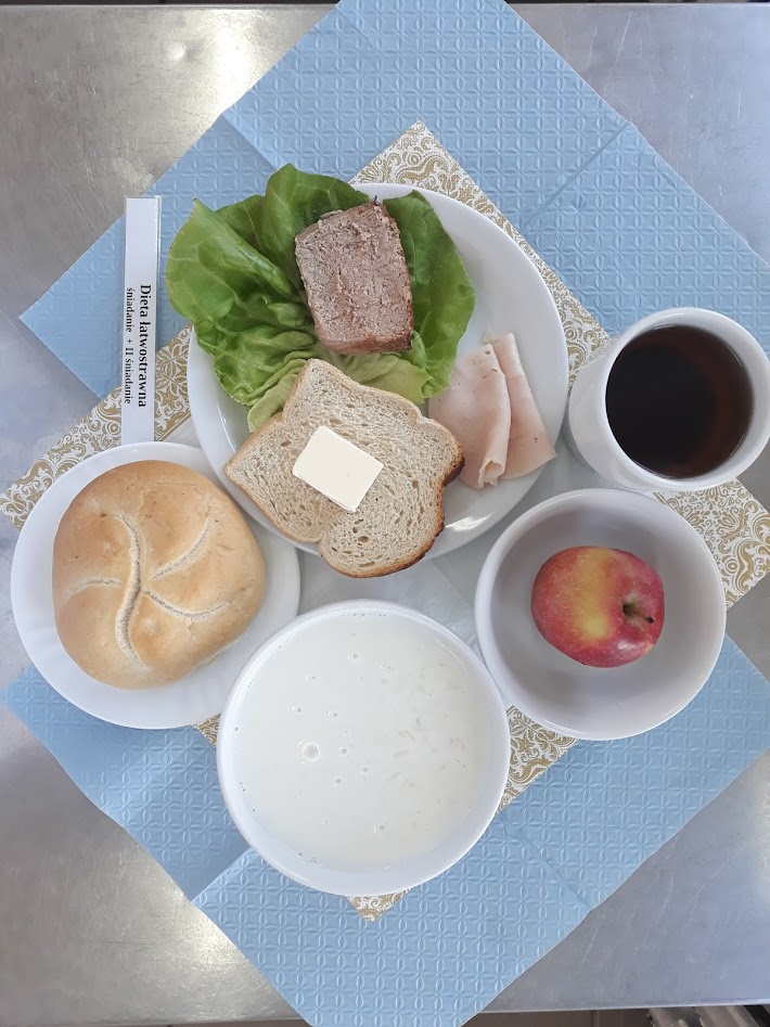 Śniadanie dieta łatwostrawna bogatobiałkowa