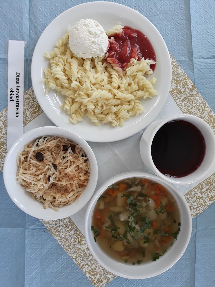 Obiad dieta łatwostrawna bogatobiałkowa