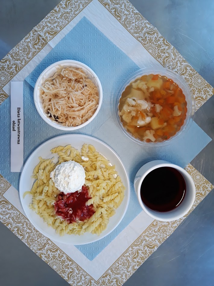 Obiad dieta łatwostrawna bogatobiałkowa