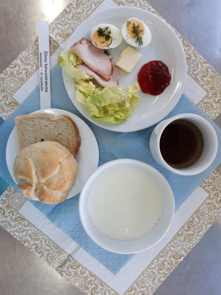 Śniadanie dieta łatwostrawna bogatobiałkowa