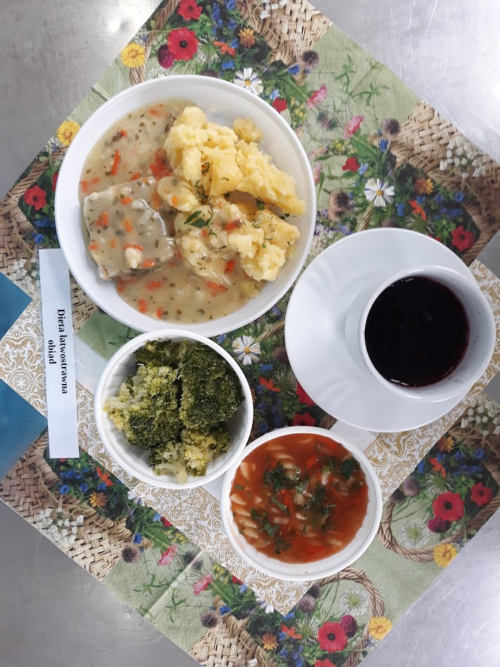 Obiad dieta łatwostrawna bogatobiałkowa