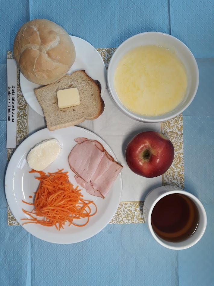 Śniadanie dieta łatwostrawna bogatobiałkowa