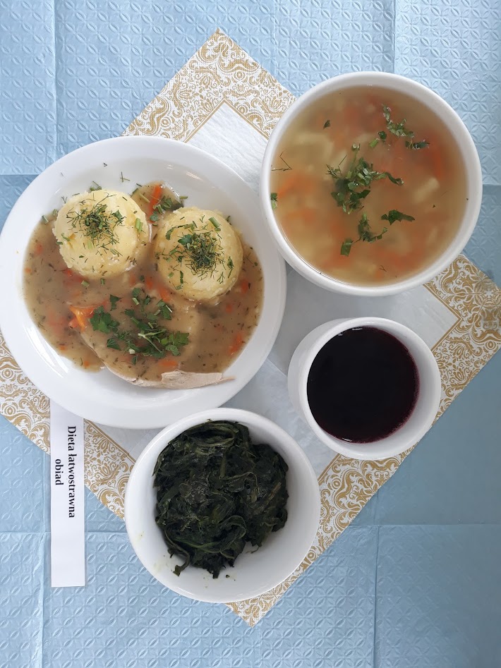 Obiad dieta łatwostrawna bogatobiałkowa