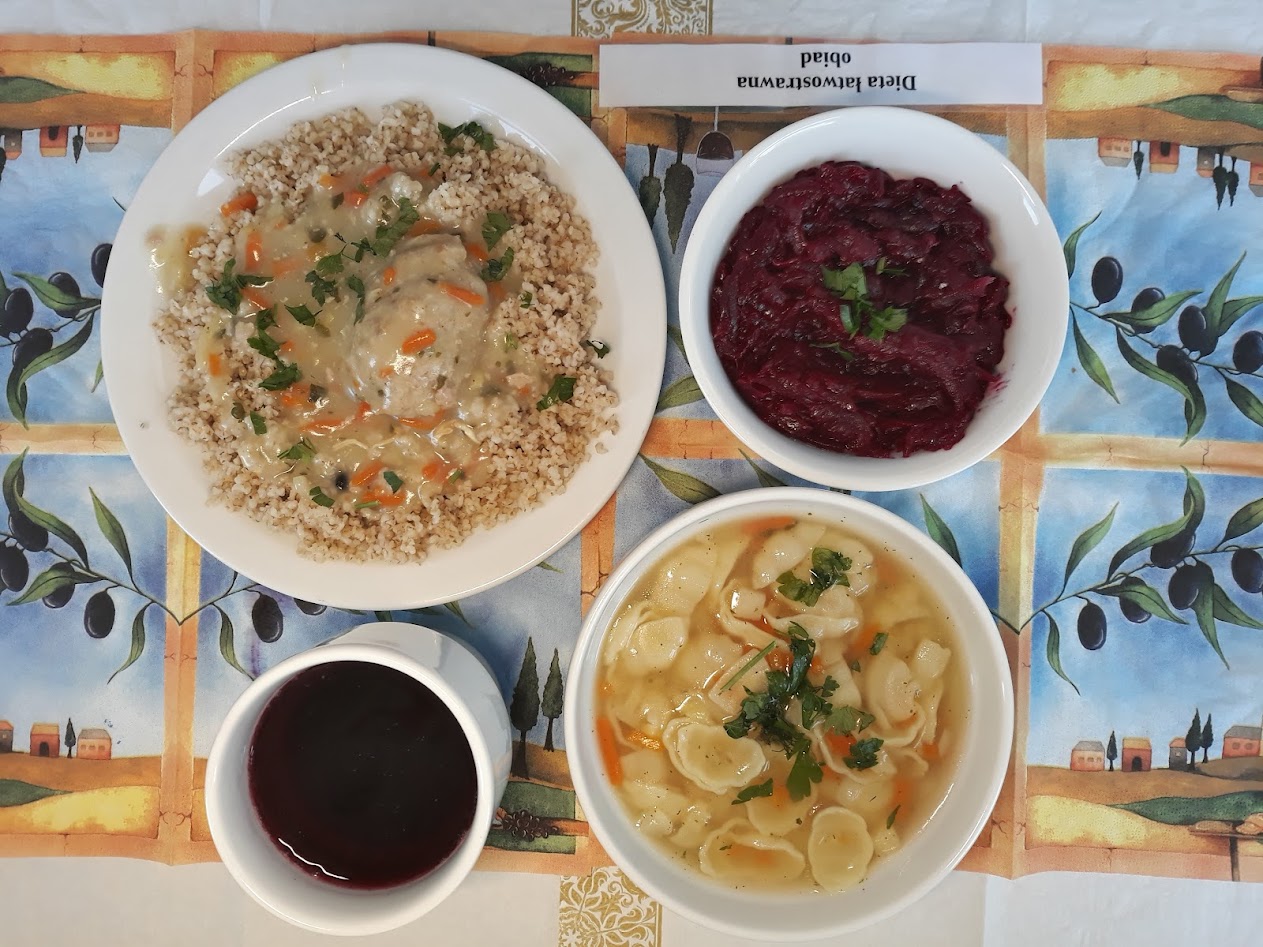 Obiad dieta łatwostrawna bogatobiałkowa