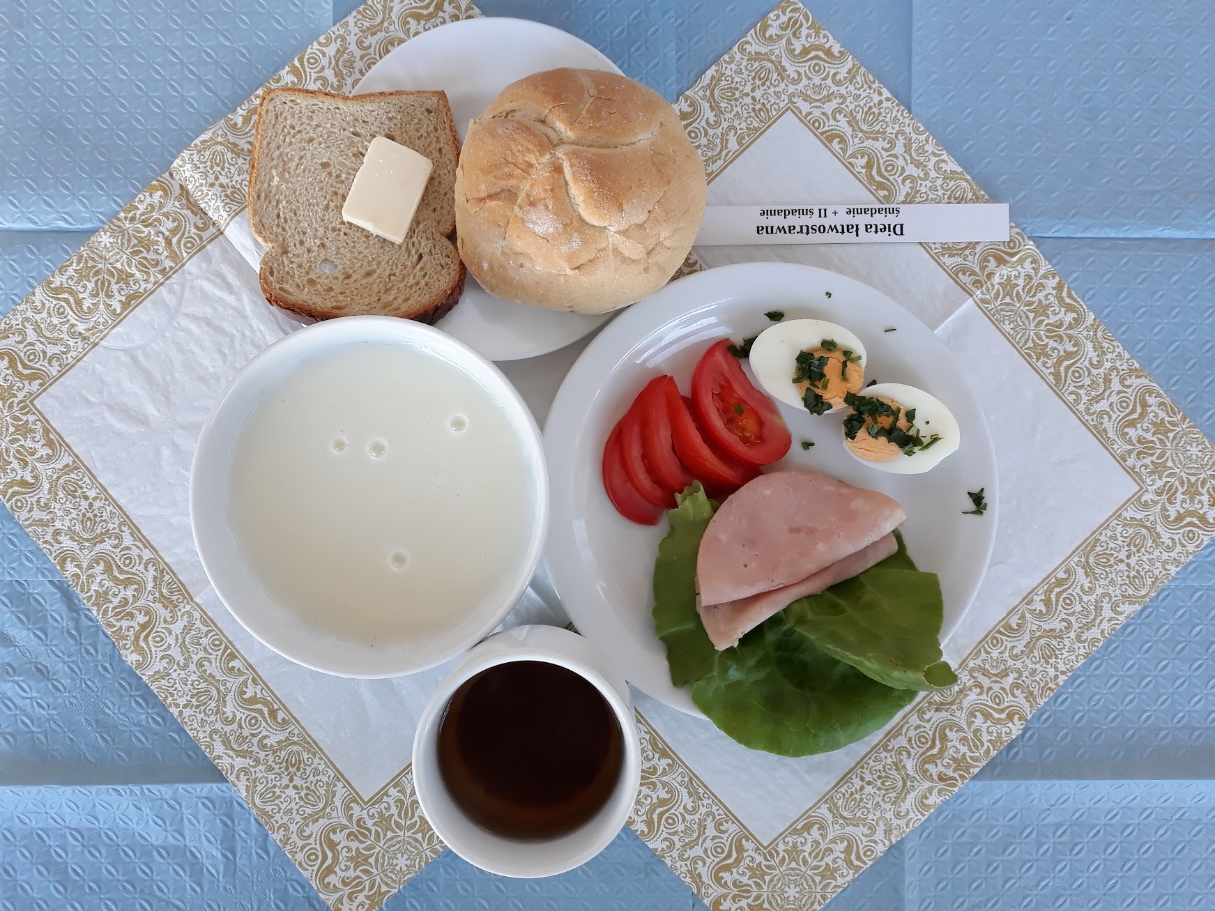 Śniadanie dieta łatwostrawna bogatobiałkowa