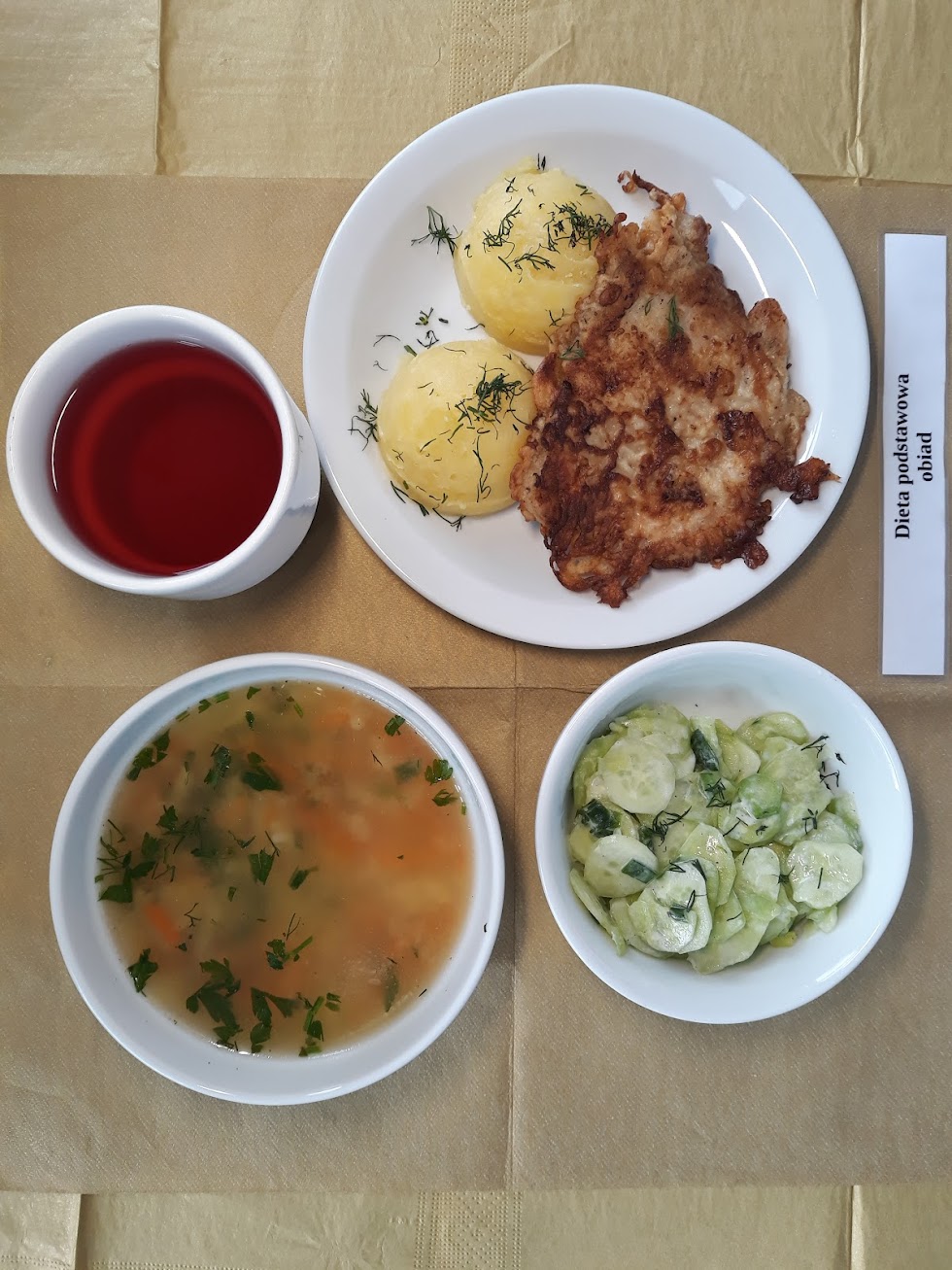 Obiad dieta podstawowa