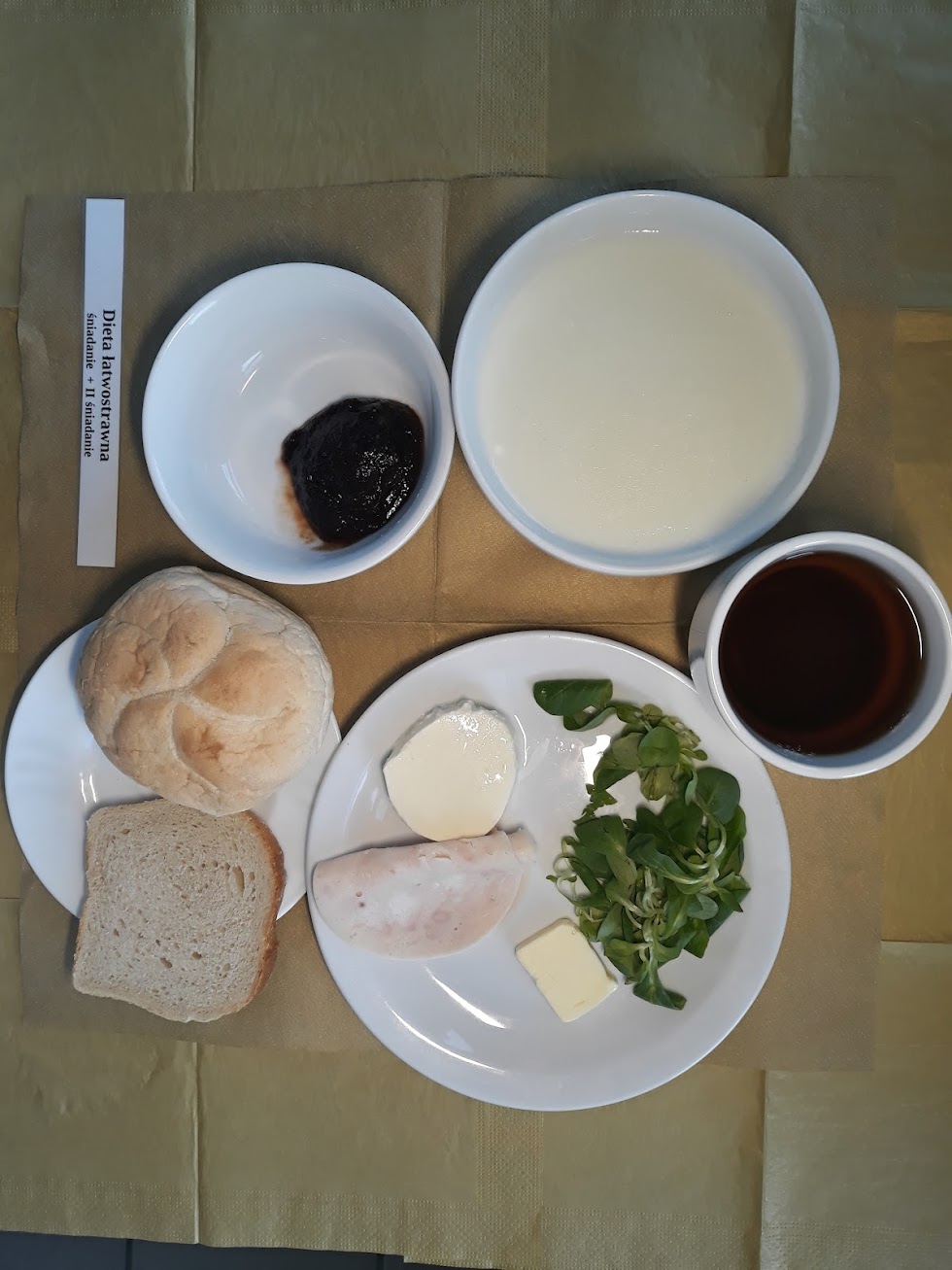 Śniadanie dieta łatwostrawna bogatobiałkowa