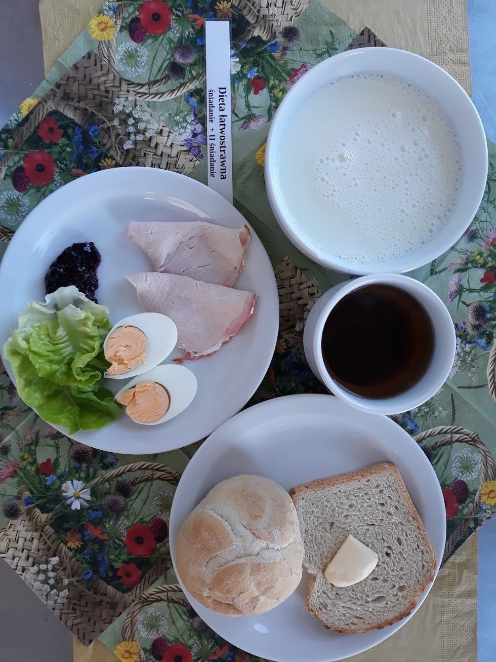 Śniadanie dieta łatwostrawna bogatobiałkowa