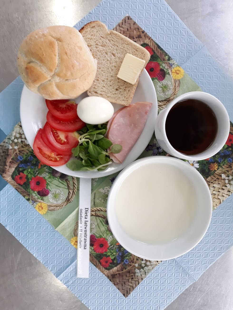 Śniadanie dieta łatwostrawna bogatobiałkowa