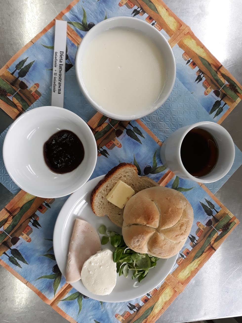 Śniadanie dieta łatwostrawna bogatobiałkowa