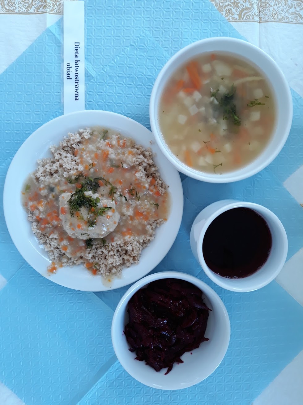 Obiad dieta łatwostrawna bogatobiałkowa