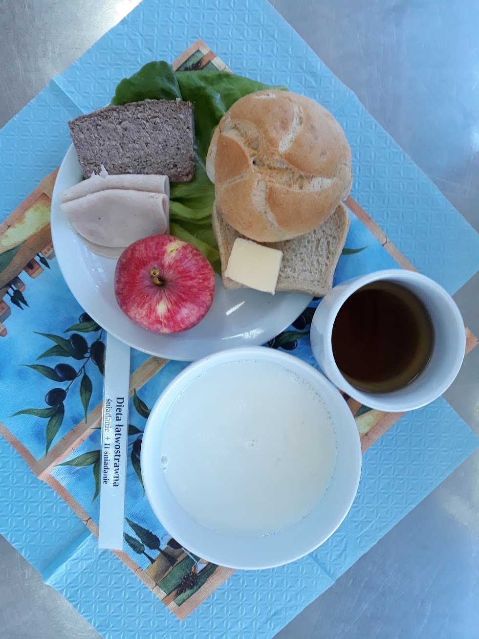 Śniadanie dieta łatwostrawna bogatobiałkowa