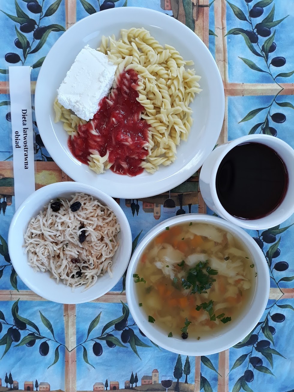 Obiad dieta łatwostrawna bogatobiałkowa