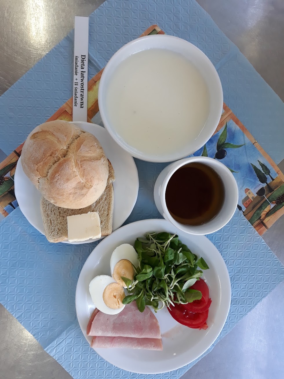 Śniadanie dieta łatwostrawna bogatobiałkowa