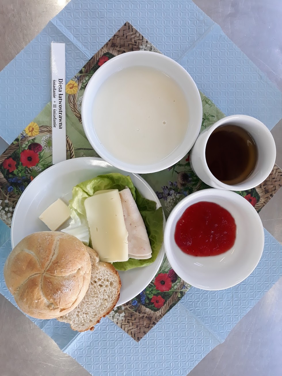 Śniadanie dieta łatwostrawna bogatobiałkowa