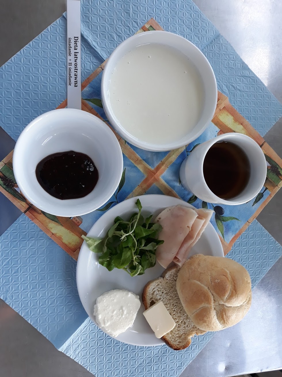 Śniadanie dieta łatwostrawna bogatobiałkowa