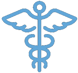 ikonka eskulap ze skrzydłami