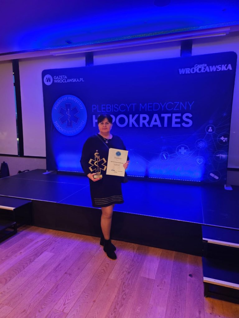 I miejsce w plebiscycie HIPOKRATES 2025 w kategorii Położna Roku na Dolnym Śląsku